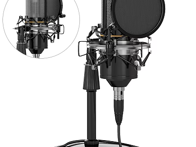 Modern Headphone Speaker With Sleek Design And High Quality Audio Performance 3d model