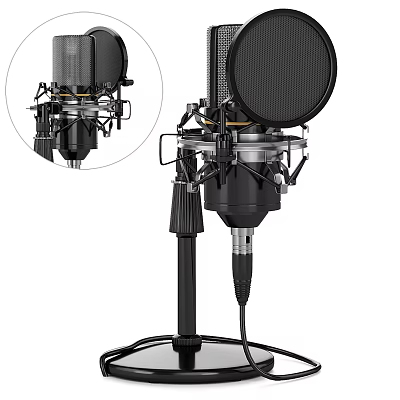 Modern Headphone Speaker With Sleek Design And High Quality Audio Performance 3d model