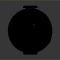 Bluetooth Speaker in Gray and Black Cylindrical Design with Top Control Panel Buttons and Icons