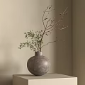 Quiet Pendulum Combination Ceramic Utensils Vase Flower Art 3d model