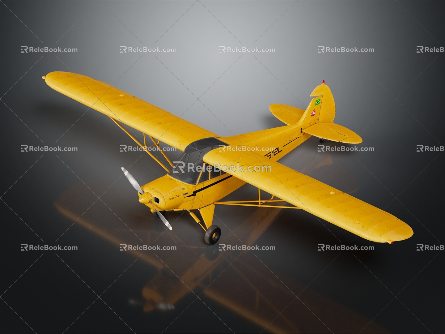 Modern aircraft Personal aircraft Single aircraft Civil aircraft 3d model