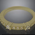 Elegant Gold Bracelet With Shiny Crystals And Decorative Geometric Details