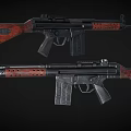 G3 Automatic Rifle Submachine Gun Machine Gun Machine Gun Semi-automatic Rifle Assault Rifle Firearms Low Face Number Low Model Simple Model Game Movie and TV Level Realistic 3d model