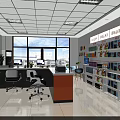 Customer Focused Print Shop Providing Printing Services Computers Shelves Supplies And Counter Stools