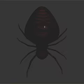 Futuristic Spider Creature With Metallic Black Sphere Body And Long Legs