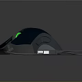 Ergonomic Wired Computer Mouse With Green LED Lights And USB Cable