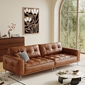 Modern Middle Style Sofa 3d model