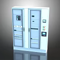 Industrial Control Cabinet With Double Doors Digital Displays Control Panels And Indicator Lights