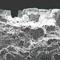 Realistic Natural Rocky Microtopography With Scattered Gravel And Rough Surfaces