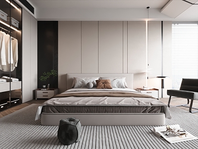 Modern Home Bedroom Master Bedroom 3d model