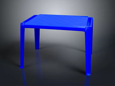 Blue Modern Leisure Chair With Sleek Design And Sturdy Four Legs Structure 3d model