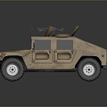 Hummer Pickup SUV Jeep 4WD 4WD SUV Military Jeep Hummer 3d model