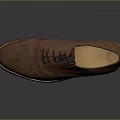 Men's Classic Brown Suede Leather Lace Up Shoes With Rubber Sole