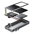 Modern MP music player electronic components internal structure music player electronic components internal structure 3d model