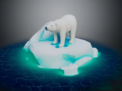 Modern Polar Bear Cartoon Polar Bear Anime Polar Bear 3d model Modern Polar Bear Cartoon Polar Bear Anime Polar Bear 3d model