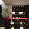 Modern Basement Interior Design With Seating Area Lighting And Decorative Elements