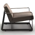 Modern Single Sofa Casual Sofa 3d model