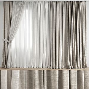 Modern Curtains 3d model