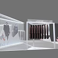 Trojan Shop Retail Display Featuring Welcome Sign Penguin Character And Clothing Items