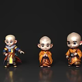 Monk Cartoon Monk Character Little Monk Dazen Monk Yishuge Little Boy 3d model