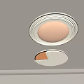 3d cream wind bedroom lamp master bedroom ceiling lamp new simple light luxury high-end 3d model combination 3d model