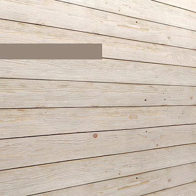 Light Colored Wooden Plank Wall With Natural Texture And Horizontal Design 3d model