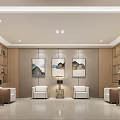 Modern Reception Room 3d model