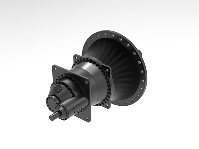 Precision Heavy Duty Industrial Equipment Mechanical Transmission Component With Flange Structure 3d model