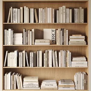 Modern Book Combination Decorative Book Magazine Book Ornaments 3d model