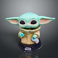 Baby Yoda from Star Wars Collectible Figure with Green Skin Big Ears and Brown Coat