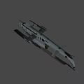 Military Attack Helicopter with Rotor Weapon Mounts Gray Number 16 Cockpit for Combat Operations