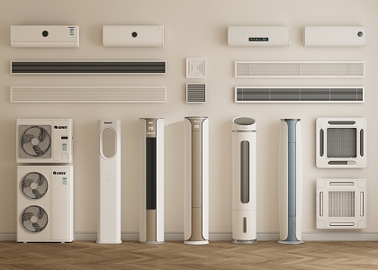 modern air conditioning 3d model