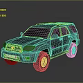 Gray Toyota SUV With Rugged Design Roof Rack And Black Windows