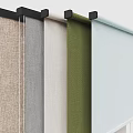 Modern Office Roller Shutter Floor to Floor Window Roller Shutter Roller Shutter Curtain Cloth Blind 3d model