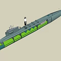 Advanced Military Submarine Design Featuring Periscope Propulsion System And Reinforced Hull Structure