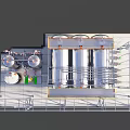 Industrial Processing Equipment Featuring Stainless Steel Tanks Piping And Modular Frame Structure
