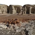 Beautiful Natural Landscape With Unique Rock Formations And Vast Arid Terrain