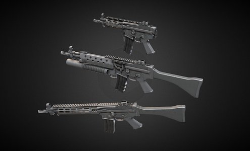 K2 Rifle 3d model