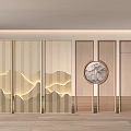 New Chinese Screen Chinese Partition 3d model