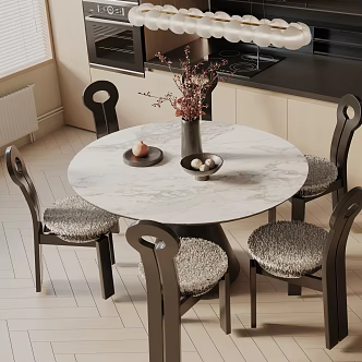 Modern dining table 3d model