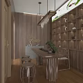 Modern Tobacco And Alcohol Store Interior With Display Shelves Counter And Brand Displays