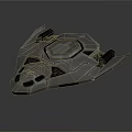 Modern Spaceship Spacecraft 3d model