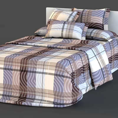 Double bed 3d model
