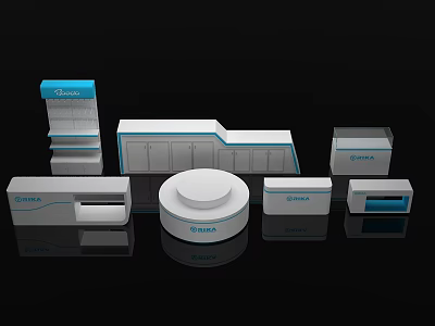 Modern Exhibition Booth 3d model