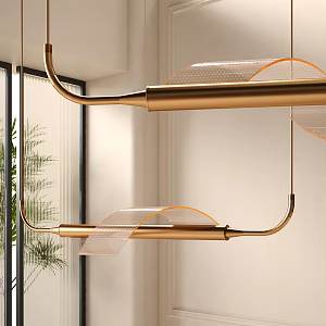 Modern creative chandelier 3d model