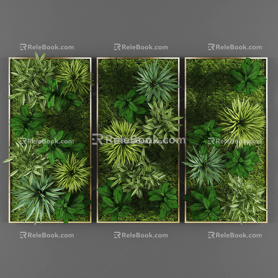 Plant wall 3d model