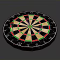 Colorful Numbered Dartboard With Darts In Colorful Sections For Home Recreational Use