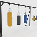 Boxing Sports Equipment With Hanging Sandbags On Metal Frame Multiple Colors