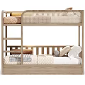 Children in and out of bed 3d model