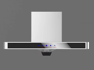 Smart Storage Cabinet With White Silver Body Black Control Panel And Blue Indicators 3d model